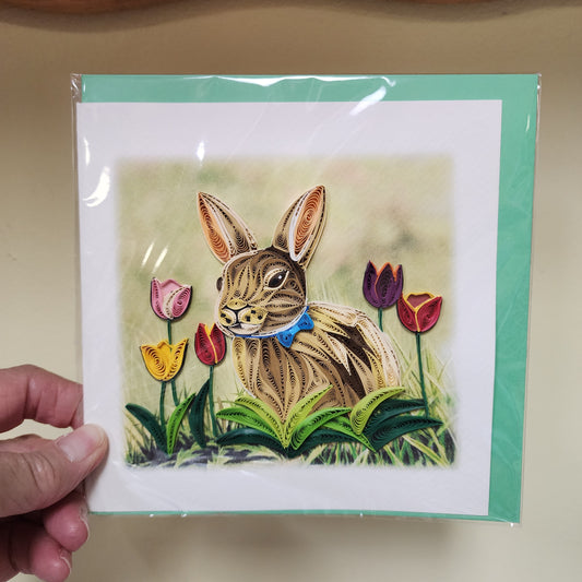 Card ~ Bunny w/tulips