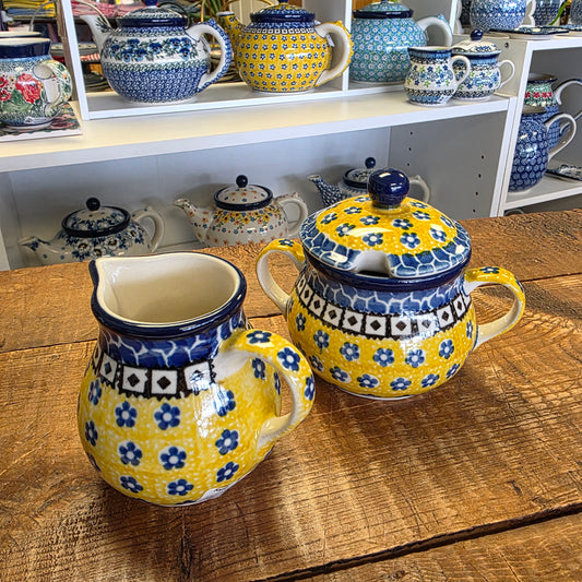 Set ~ Sugar & Creamer 859 Sunburst