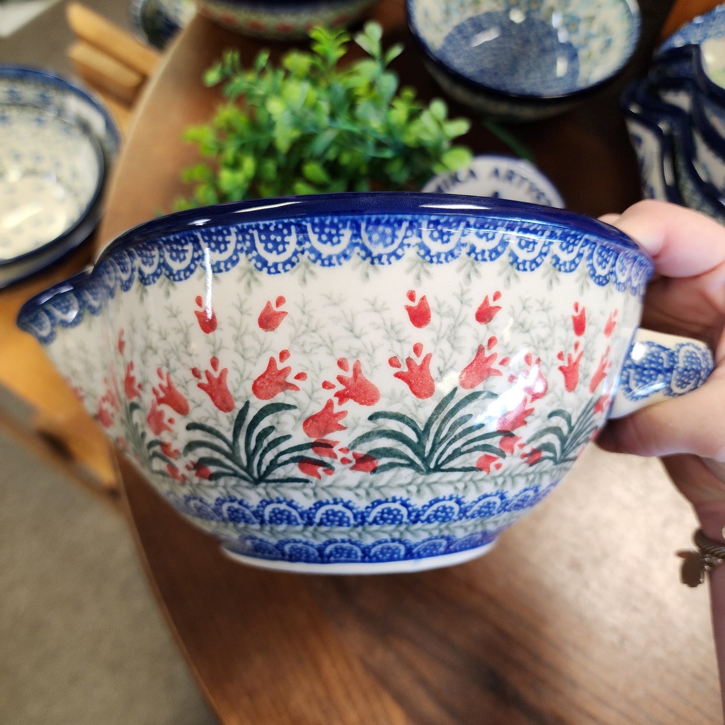Batter Bowl   36 oz  240-1437X  Crimson Bells pf0526