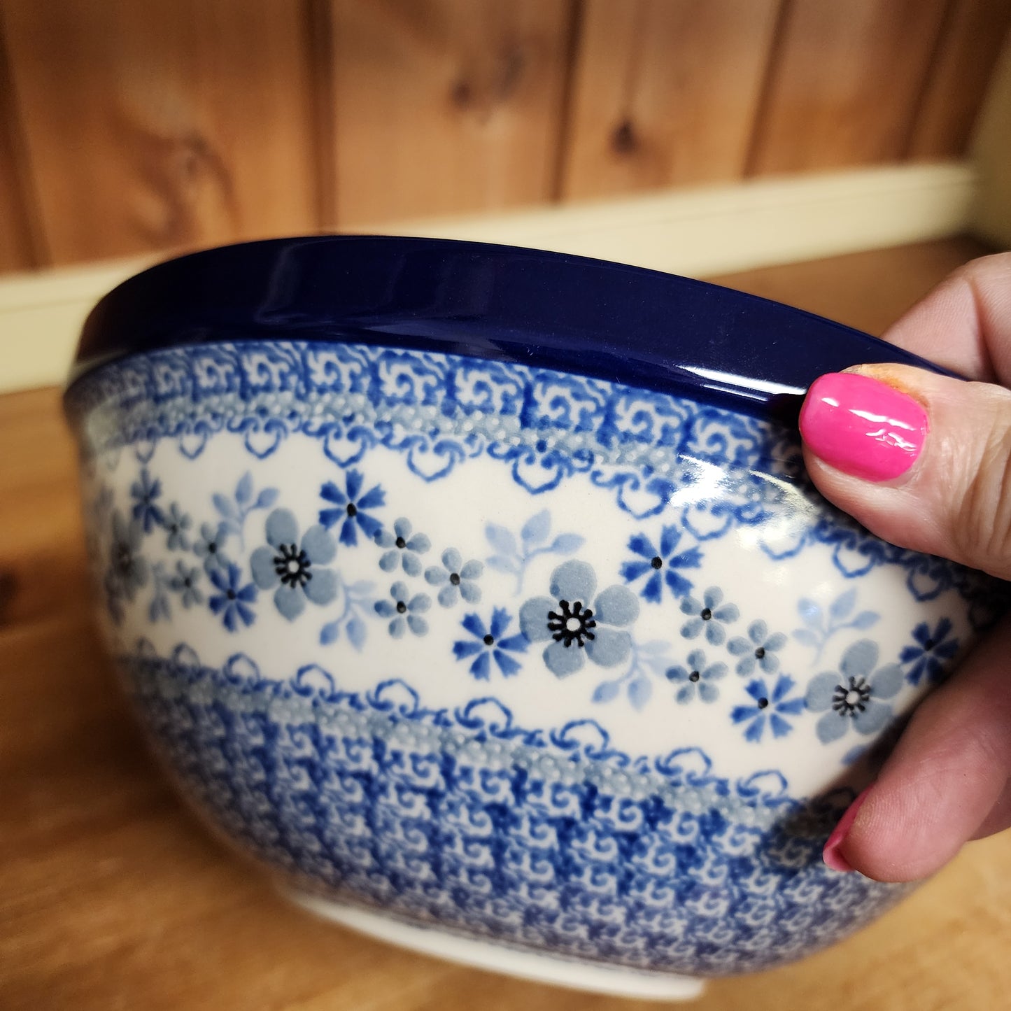 Bowl ~ Nesting ~ 9" W 056-2333X  Blue Horizon  8 cups