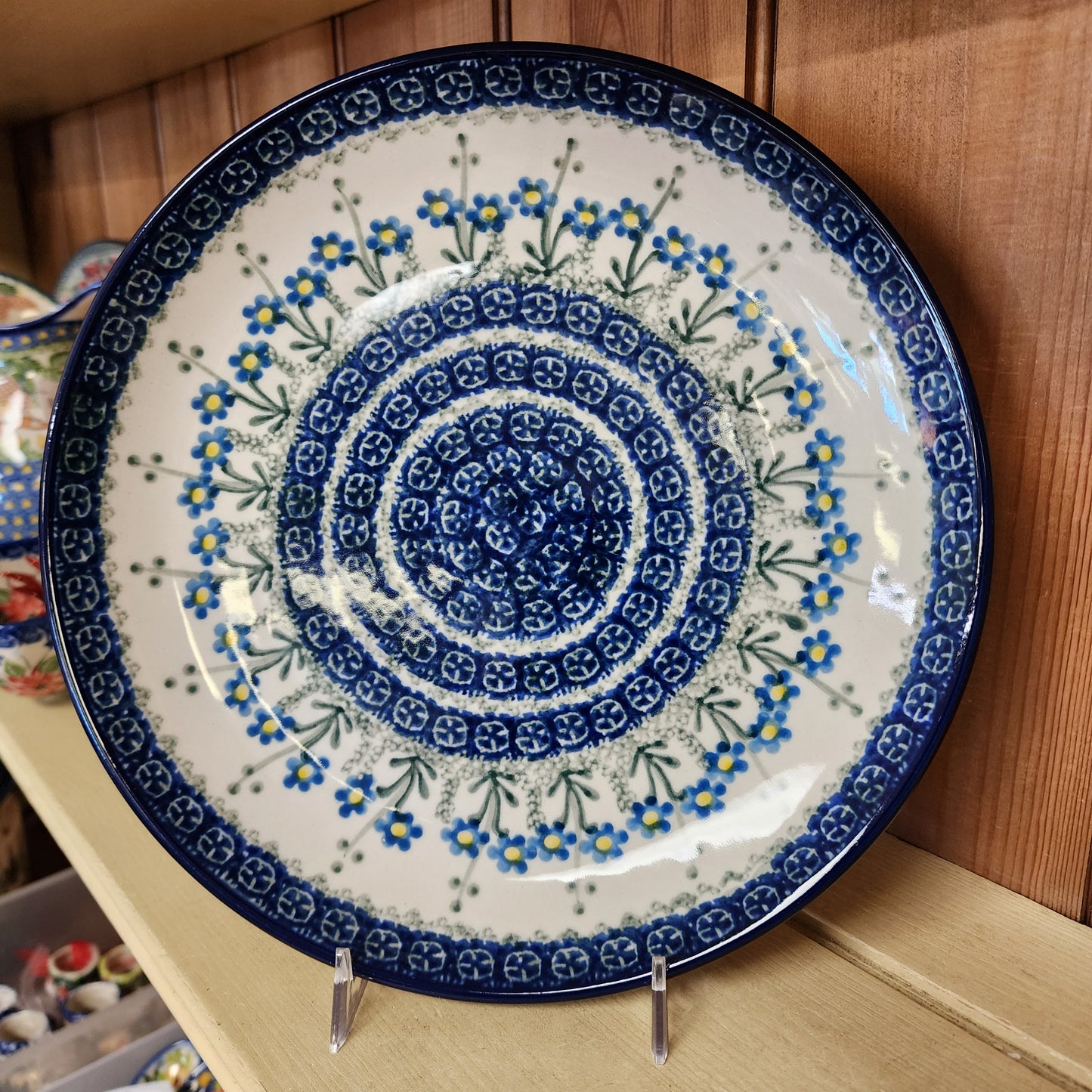 Plate   Dinner    10"   0614X ~ Blue Spring Daisy