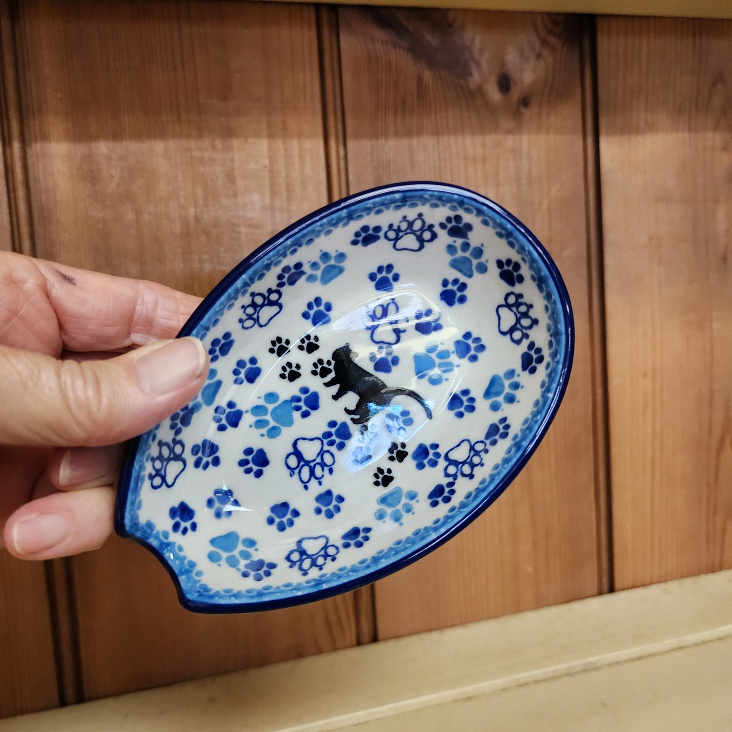 Spoon Rest   3.25"W x 5"L    1771X ~ Boo Boo Kitty