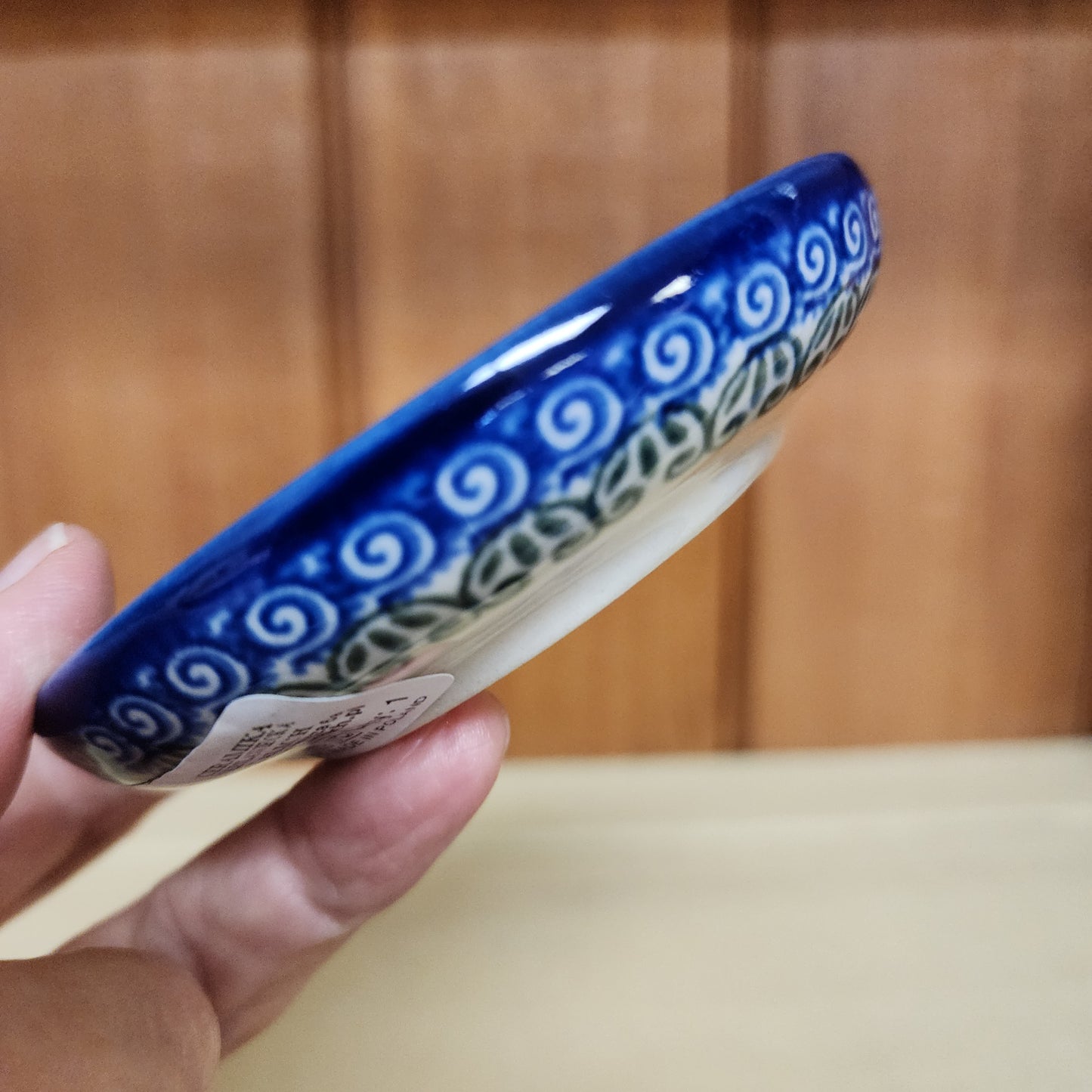 Coaster 4" ~ lip ~ acorn spiderweb