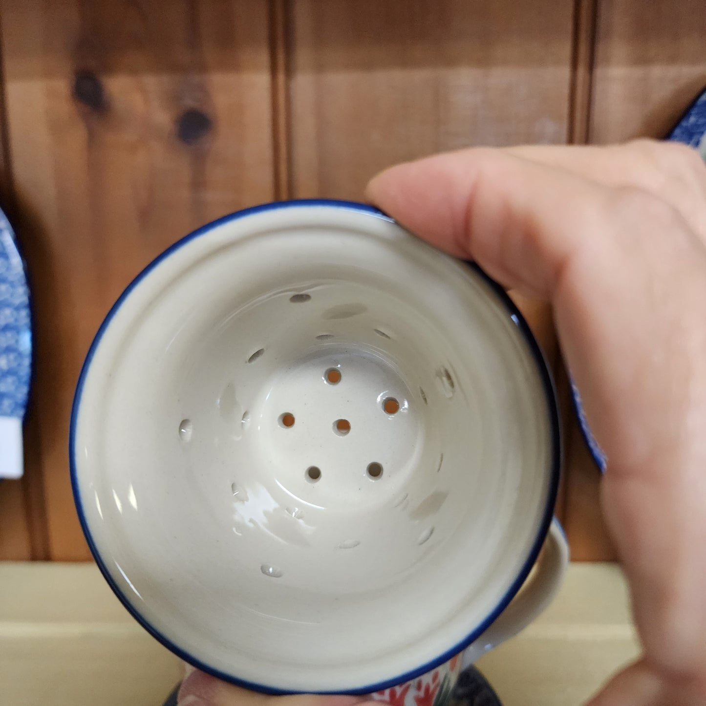 Mug w/Infuser and Saucer   12 oz.    1437X ~ Crimson Bells