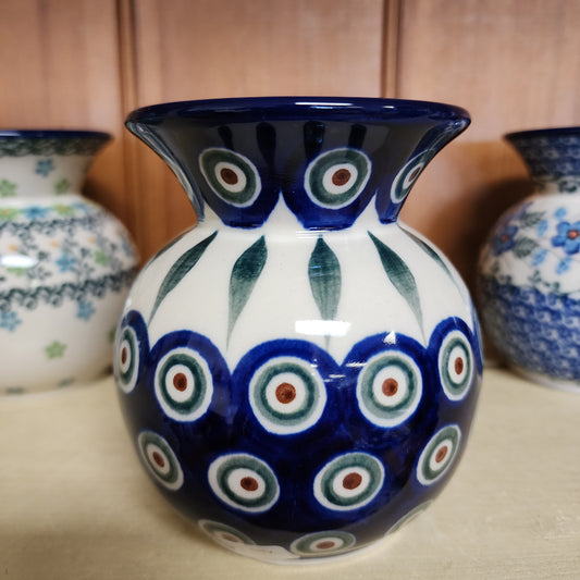 Vase ~ Bubble ~ 4.25" 0054X ~ Peacock