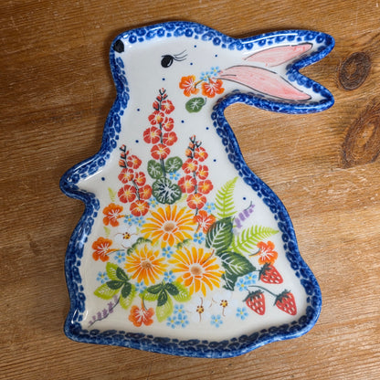 Bunny Plate #2  strawberries