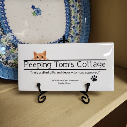 Tile ~ 6" Wildflower "NOT Polish Pottery"