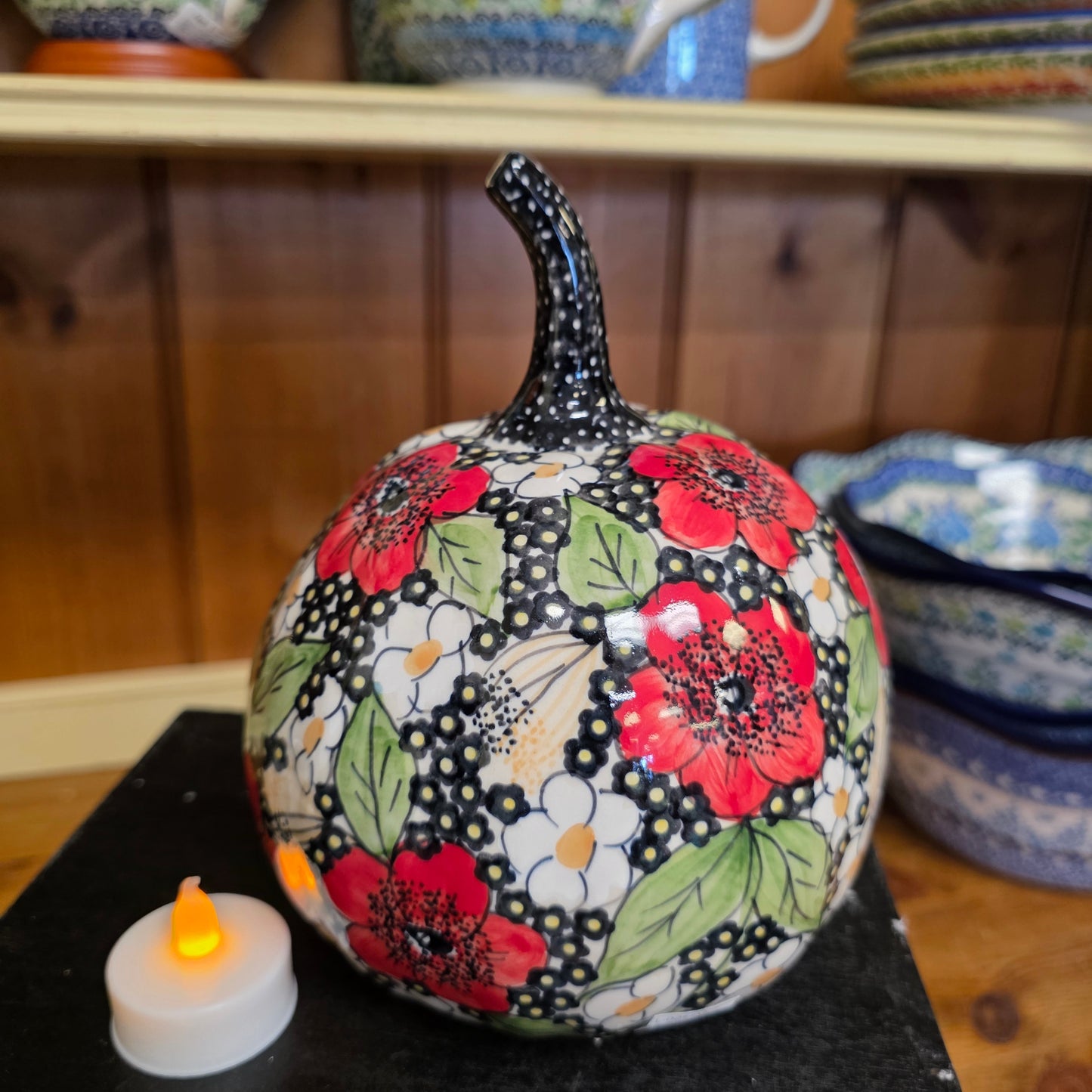 Jack o Lantern ~ IM02 7" Luminary black and red