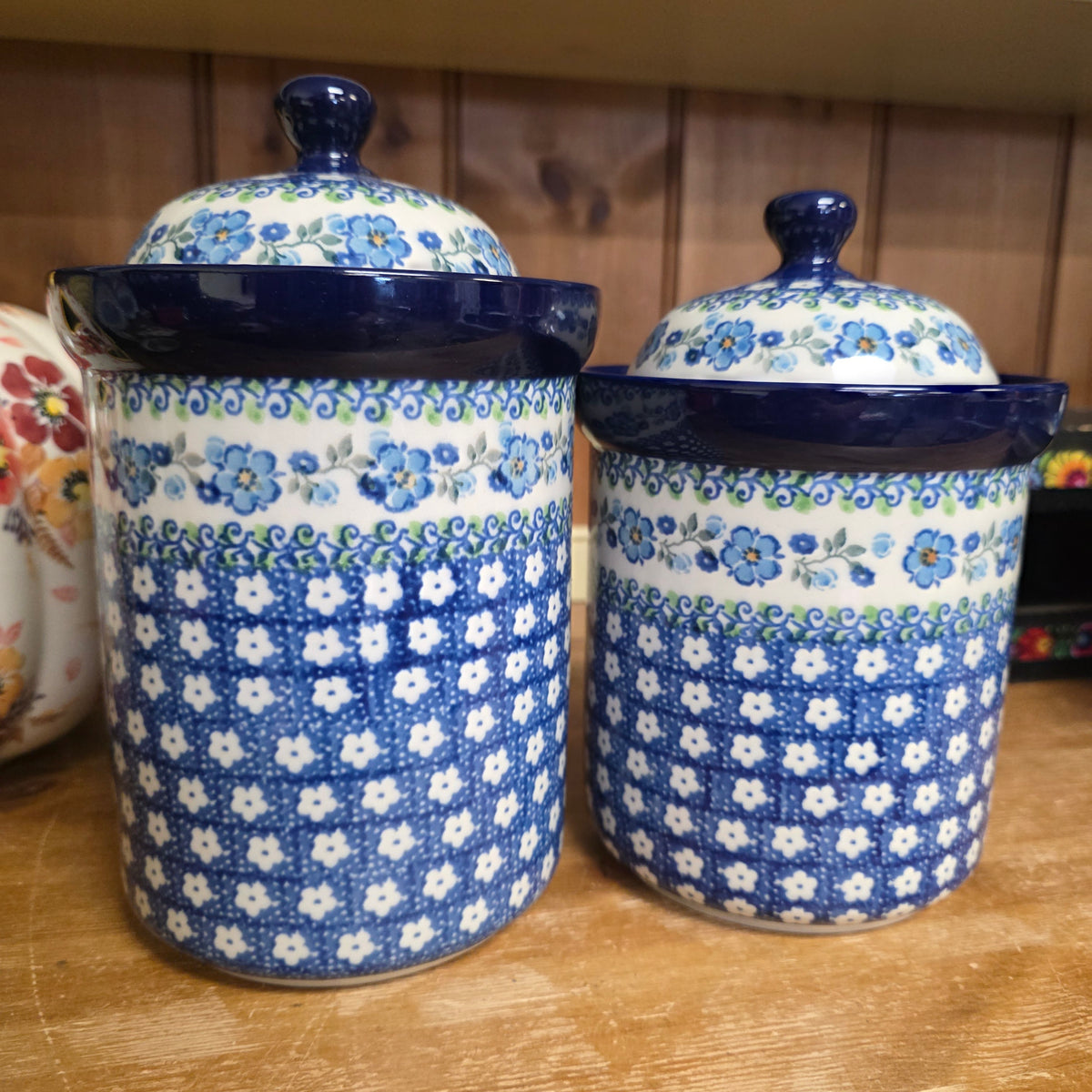 2 pc Canister ~ CA Calico