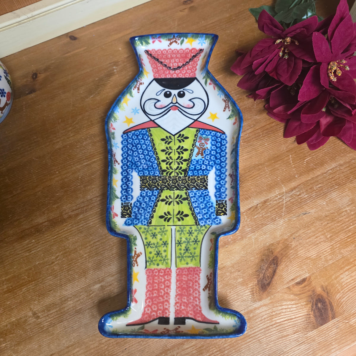 Nutcracker Tray Blue Coat 14"x6"