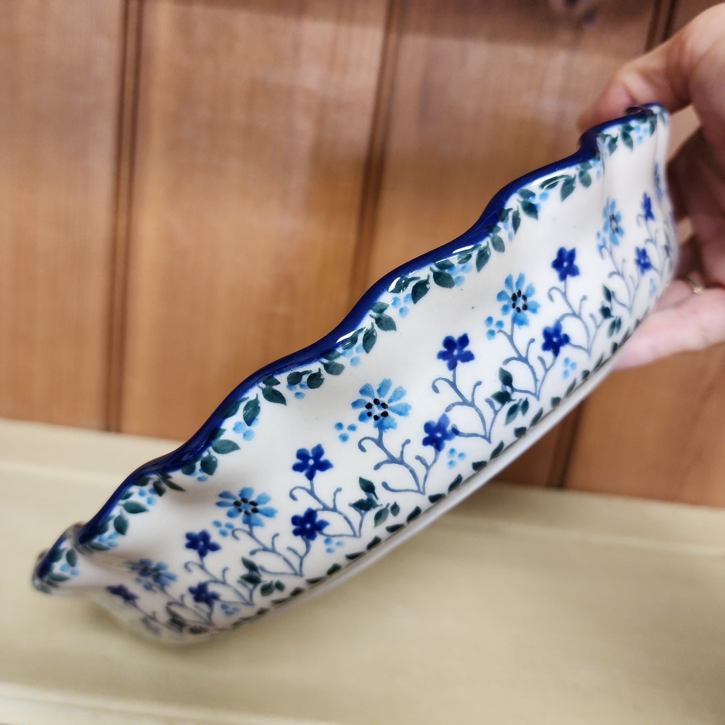 Pie Plate ~ Fluted ~ 10" 2785X ~ Georgia Blue