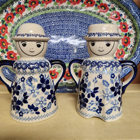 Salt & Pepper Man & Woman sb01 Indigo blue