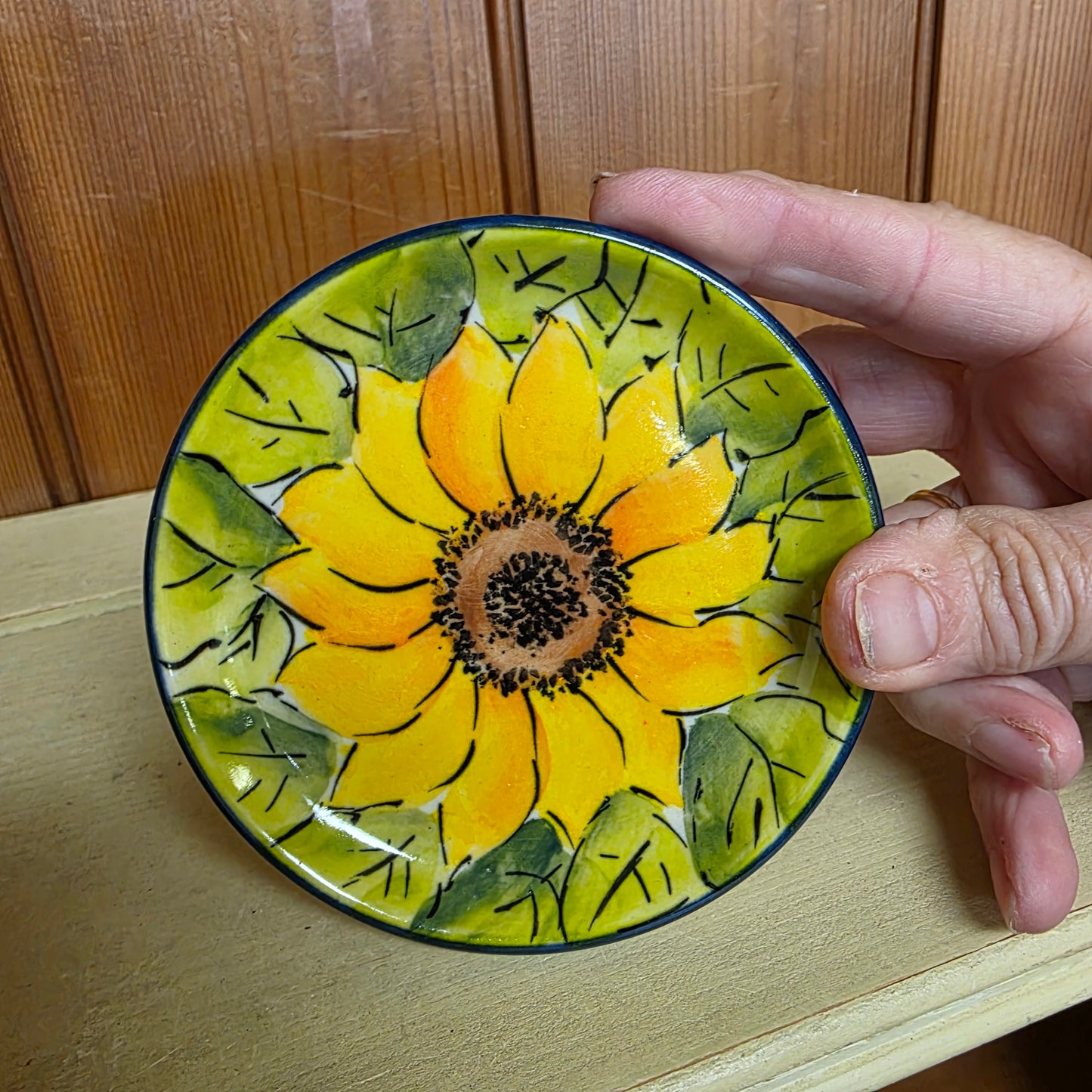 Coaster Yellow Sunflower 4" Moja