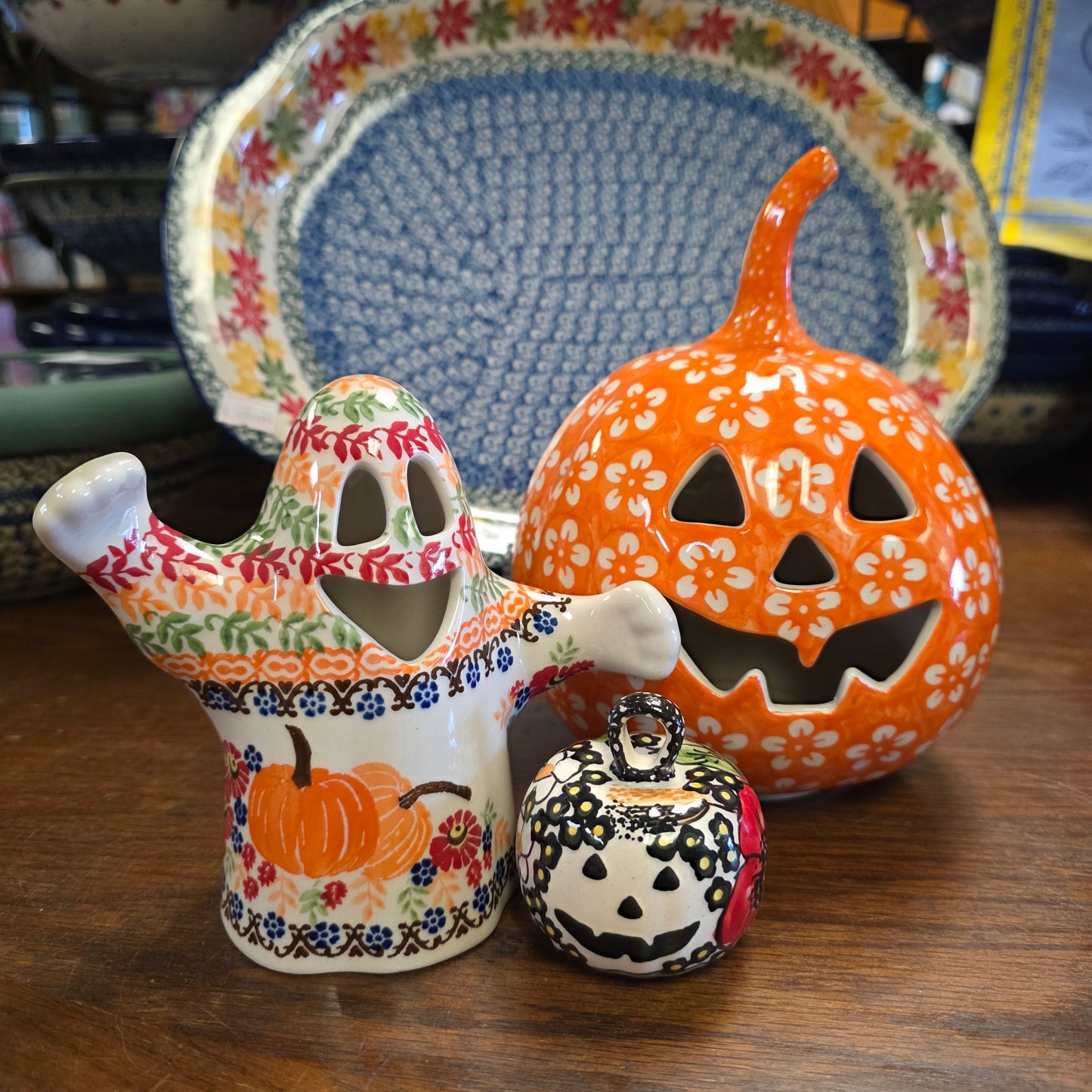 Halloween Orange jack, pumpkins 3 pc