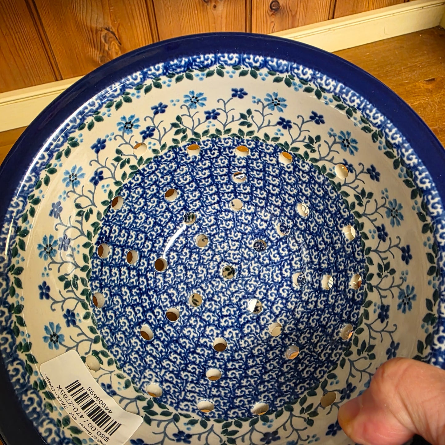 Berry Bowl w/ Saucer   8"W    2785X ~ Georgia Blue