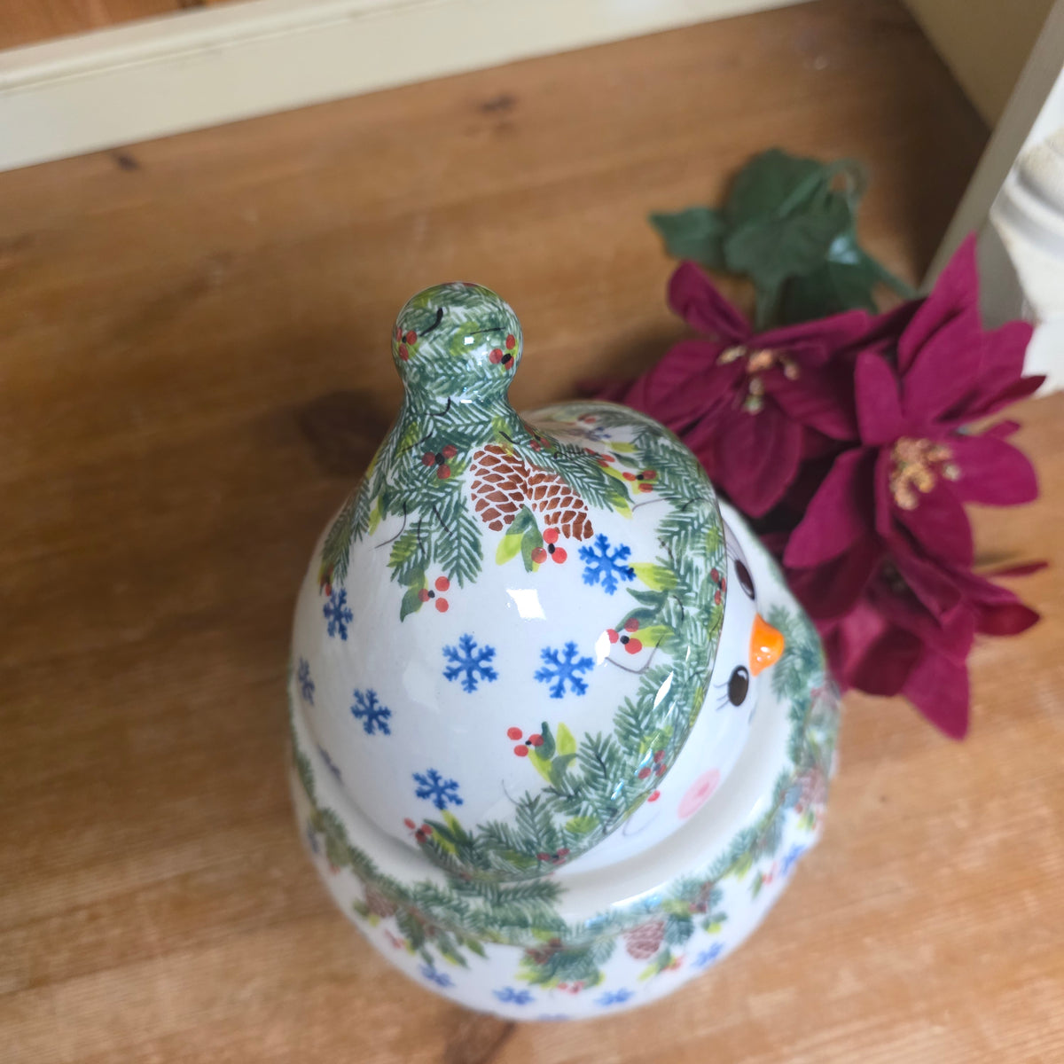 Snowman Jar Large 8"