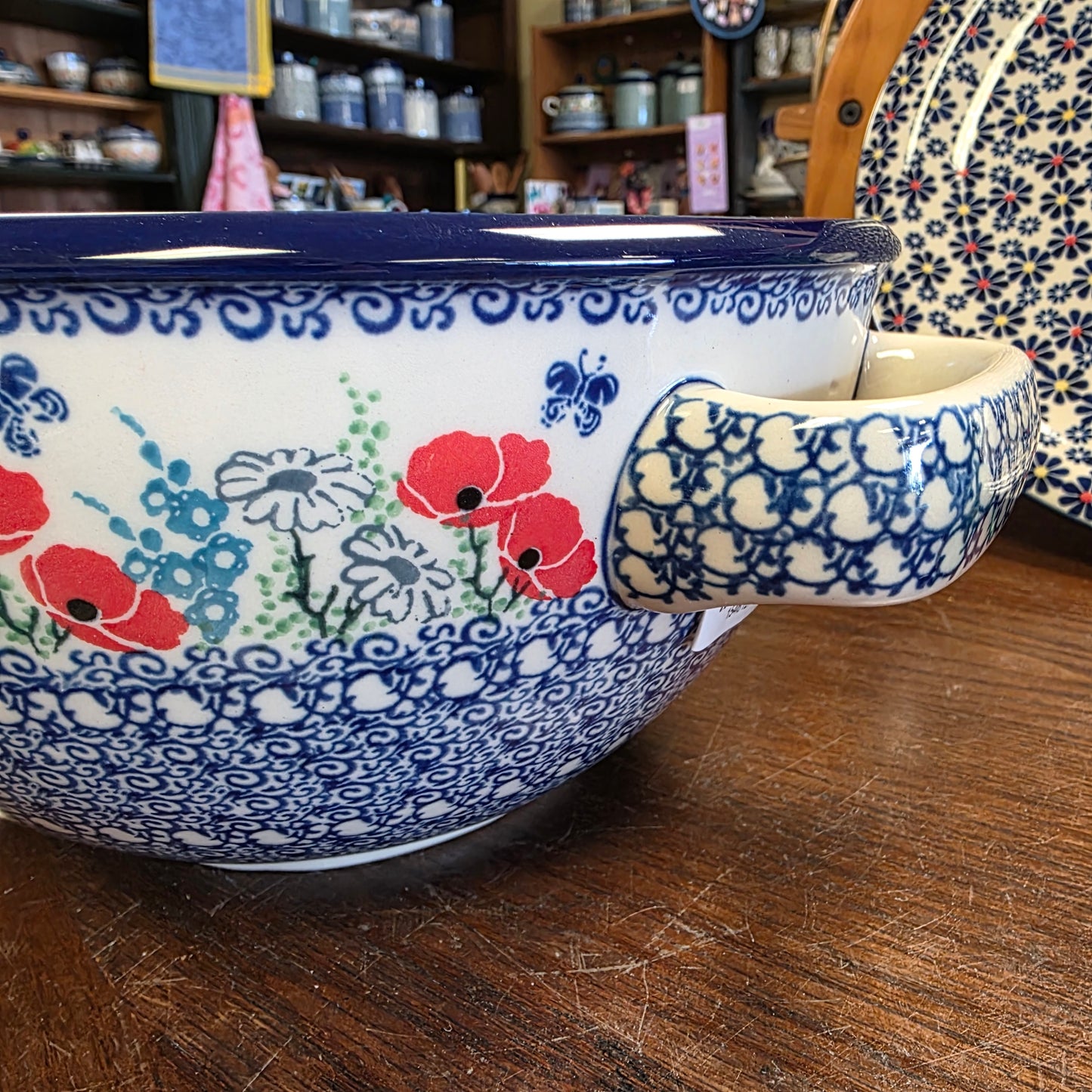 Batter Bowl   Large (2 qt)  714-2901X  Red Poppy Garden pf0526