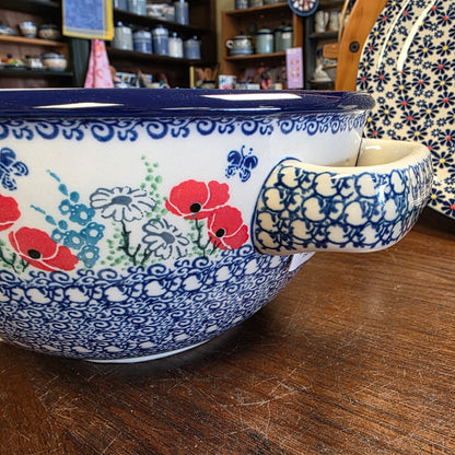 Batter Bowl   Large (2 qt)  714-2901X  Red Poppy Garden pf0526