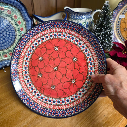 Plate ~ 10" Dinner  U408E Red Chyla