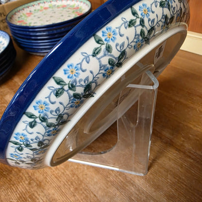 Plate   Rimmed   9" 302-2089X  Forget Me Knots pf0526
