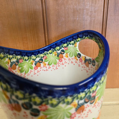 Basket ART /Hedgehog pumpkin Utensil Holder 1103 (6.5" H x 5.5"w)