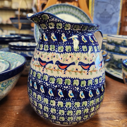 Pitcher 8.5 cups / 7.5"H Birds