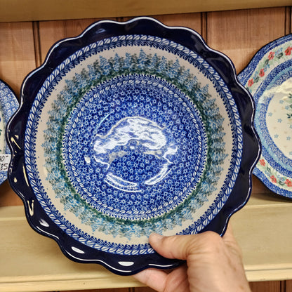 Bowl   Scalloped Edge 9"x4"     3279x Virginia Blue Bells