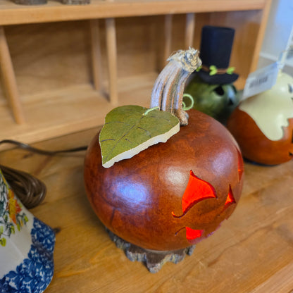 Gourd - Lucas Lit with electric light