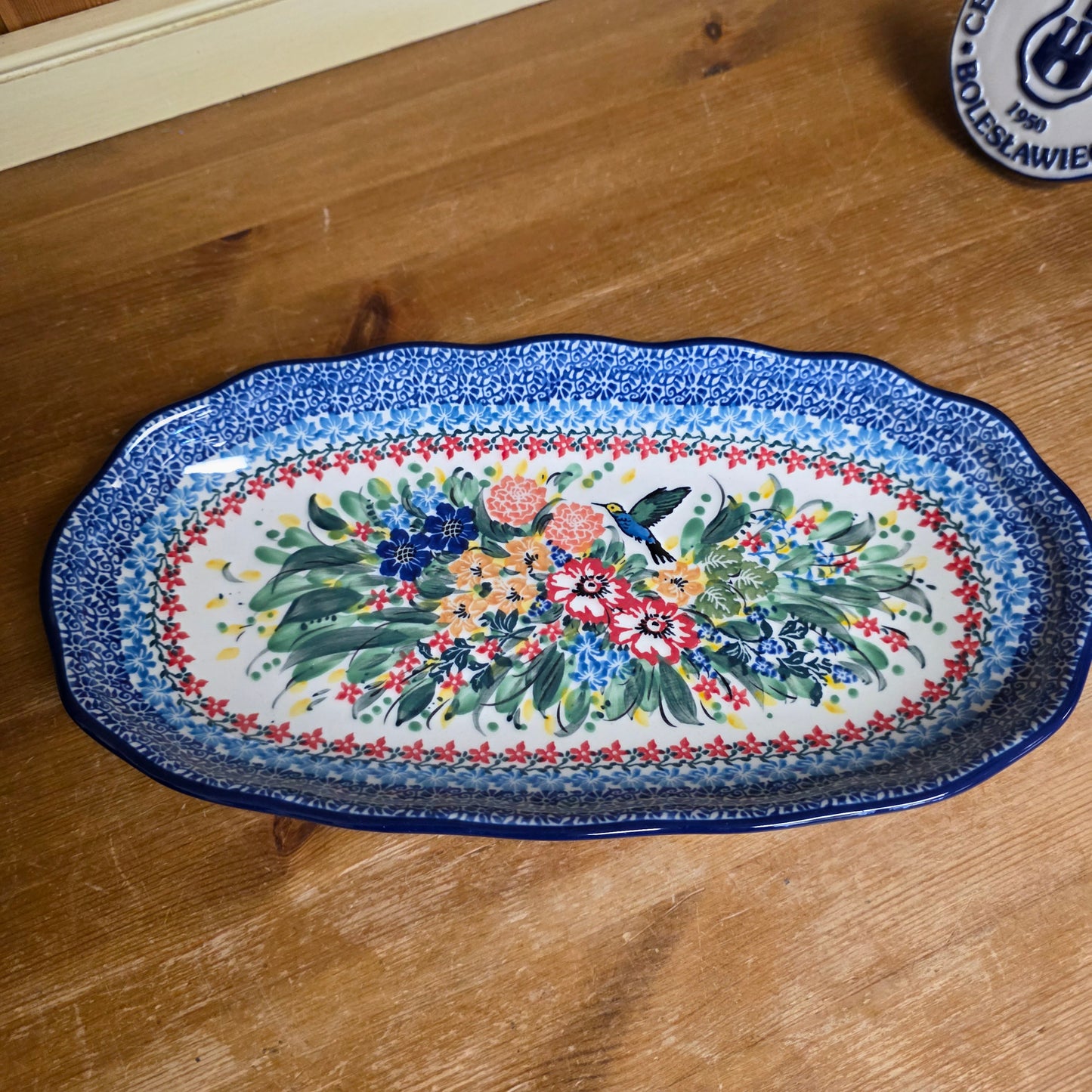 Tray   Scalloped Oval   6.25" x 12.5" A42-U3356  U4 pf0526