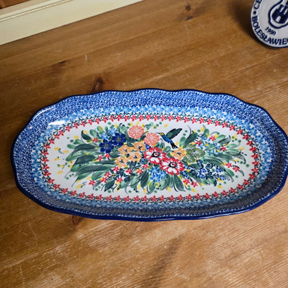 Tray   Scalloped Oval   6.25" x 12.5" A42-U3356  U4 pf0526