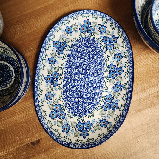 Oval Platter ~ Small 10.5" x 7.3"    G69-2272X  Parisian Posies pf0526