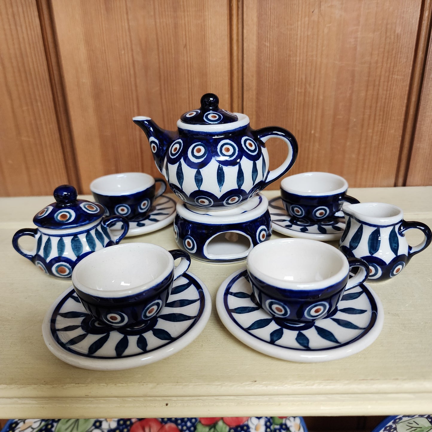 Mini Teaset Peacock