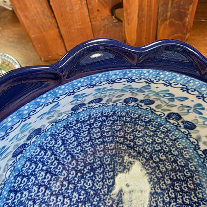 Bowl   Scalloped Edge  628-2751X  Blue Orchids pf0526