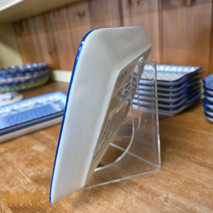 Platter Rectangular 9.5" x7"  111-2785X  Georgia Blue pf0526