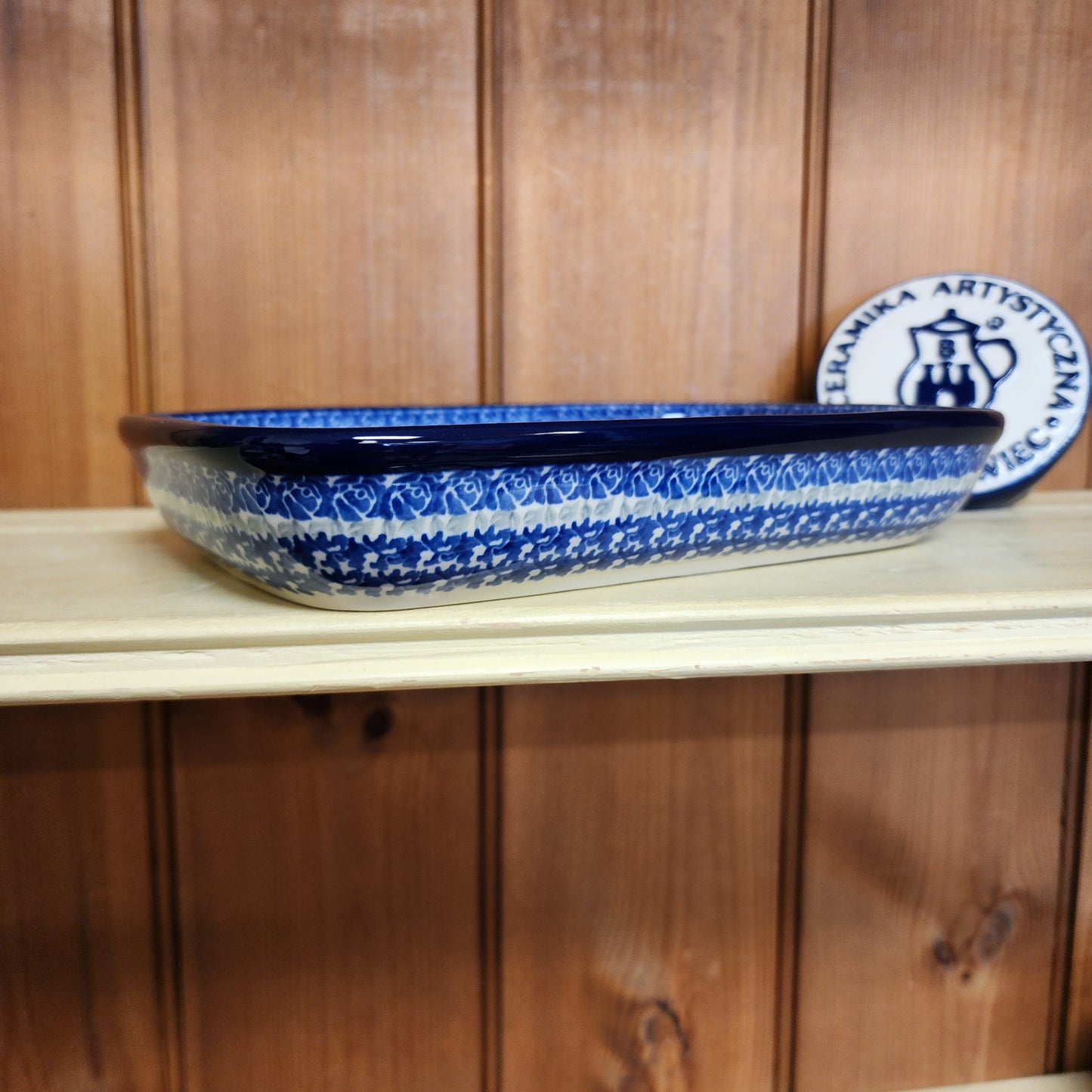 Divided Dish  6.5" x 9.25" 393-3371X  Signs of Spring pf0526