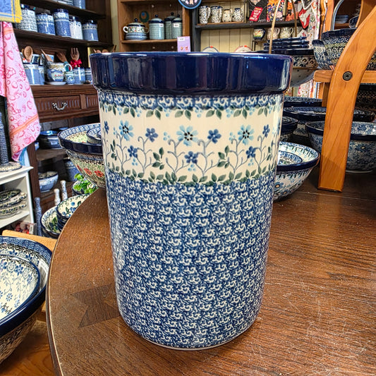 Wine/ Utensil Holder   7.75" H  169-2785X  Georgia Blue pf0526