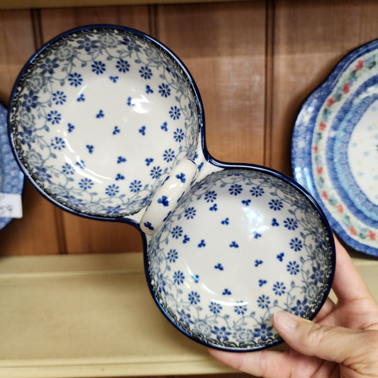 Bowls   Double Serving   9.75"L   2158X ~ Silver Lace