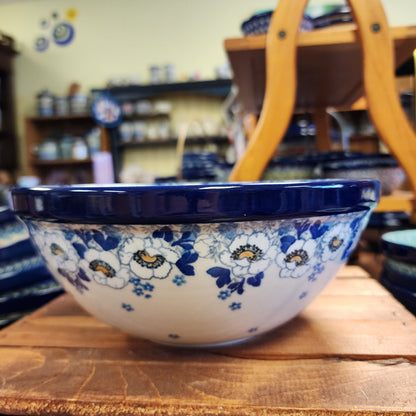 Bowl   Nesting   9" W 056-2222X  Snow Poppy pf0526