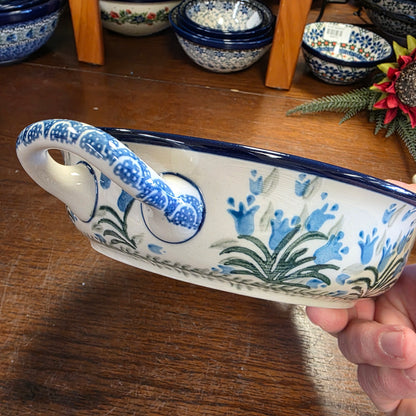 Baker   Round w/ Handles   8"   1432X ~ Blue Bells