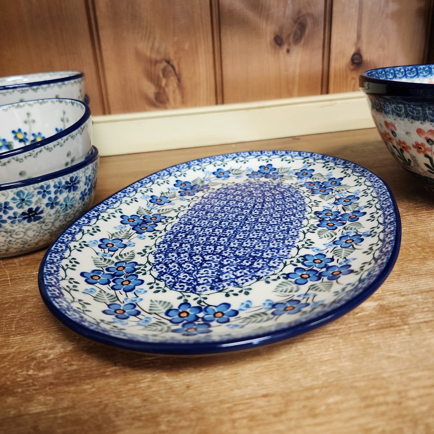 Oval Platter ~ Small 10.5" x 7.3"    G69-2272X  Parisian Posies pf0526