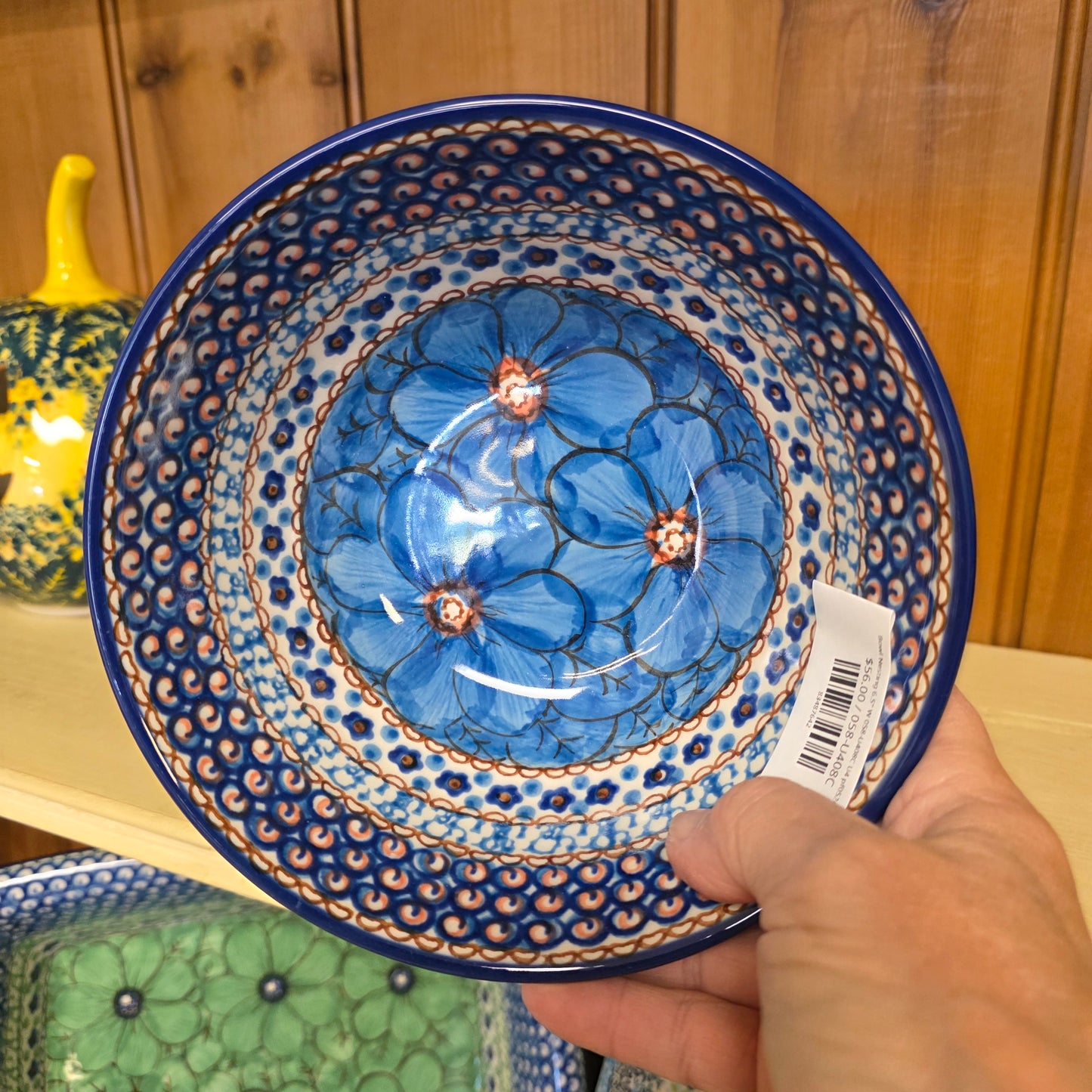 Bowl   Nesting   6.5" W 058-U408C  U4 pf0526 Blue Jacek Chyla