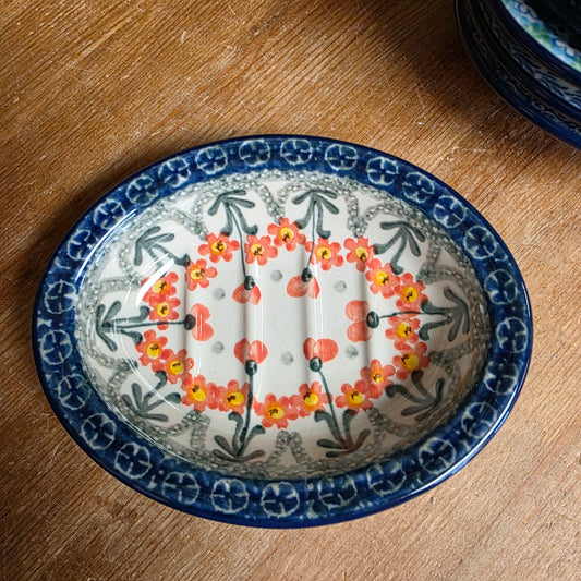 Soap Dish   5.5"  510-0560X  Peach Spring Daisy pf0526