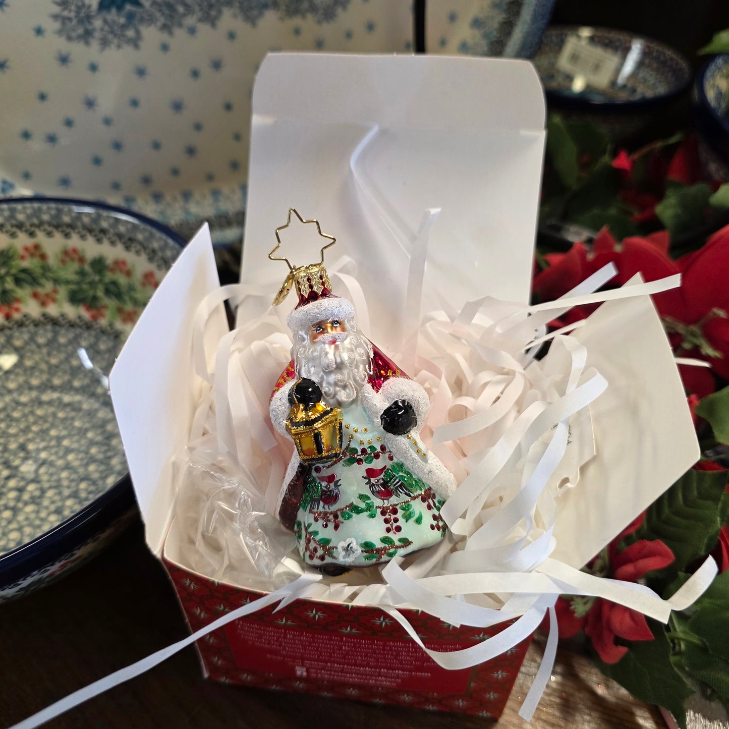 Ornament Radko ~ Cardinal Kris Kringle Gem 3"