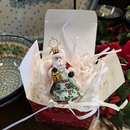 Ornament Radko ~ Cardinal Kris Kringle Gem 3"