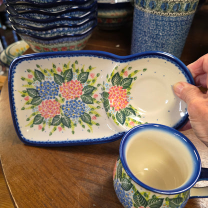 Cup & Tray Hydrangea 682 10 oz / 10"x5"