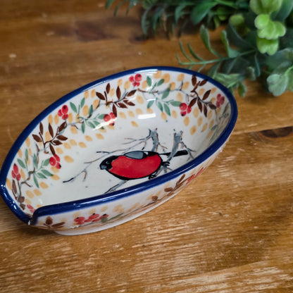 Spoon Rest 5" 381-U49018 red bird M Starzyk