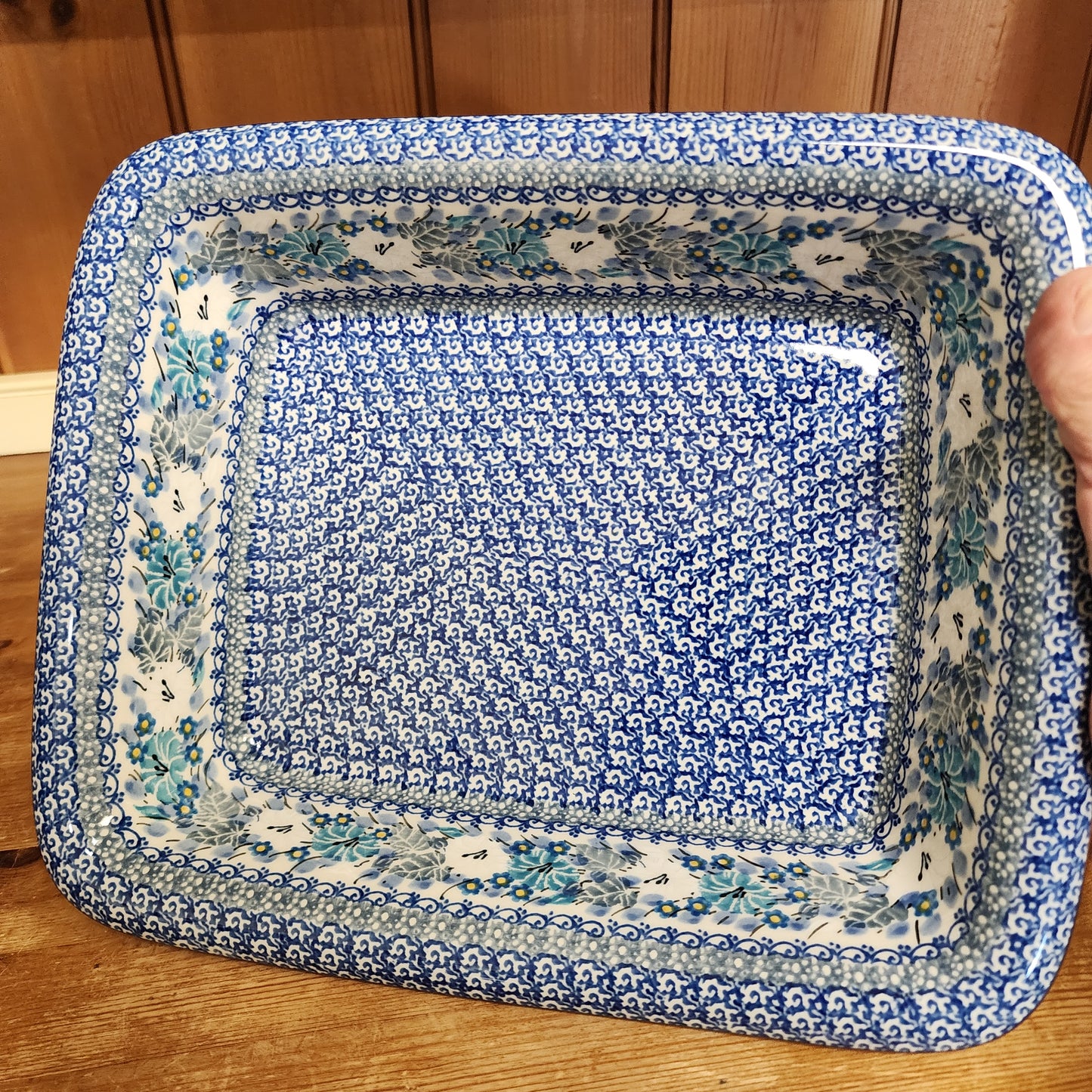 Baker ~ Rectangular w/Rim 12"x10" 855-U4976 pf0425 Medium Lasagna