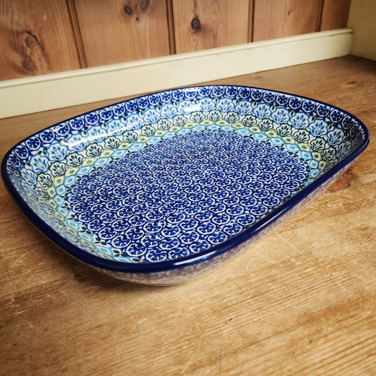 Baker ~ 9" x 10.25" medium serving dish 158-1859X Tranquil Tide