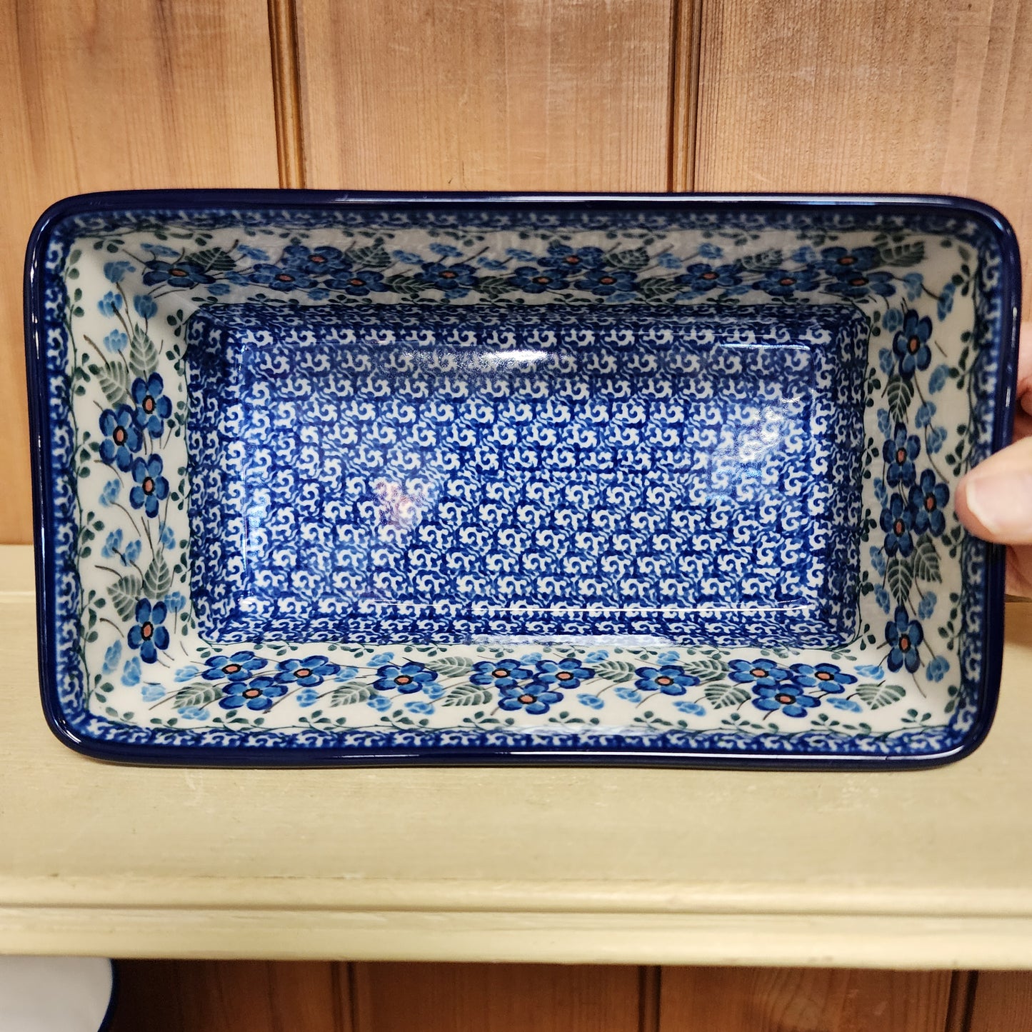 Baker ~ Loaf Pan ~ 7.75"w X 8"L 2272X ~ Parisian Posies