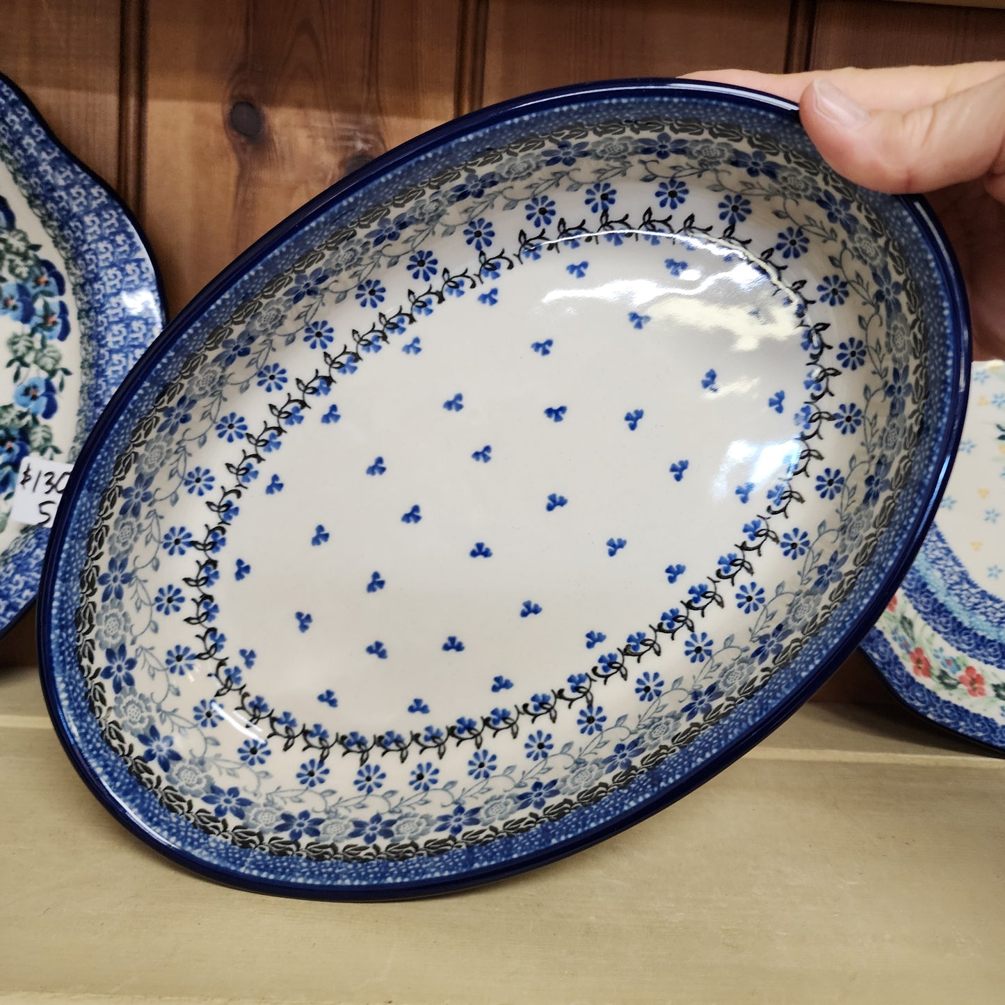 Baker Oval   10.5"    2158X ~ Silver Lace